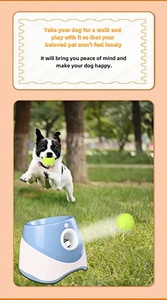 Pelontar Bola Otomatis untuk Hewan Peliharaan, Mainan Interaktif dengan Bola Tenis, Aksesoris Hewan Peliharaan, Mesin Pelempar Bola untuk Anjing - Product Image 4