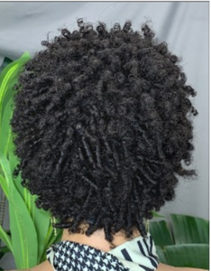 Cheap Price Screw Curly Human Hair <b>Wigs</b> 13x4 Transparent Lace Frontal Brazilian Human Hair <b>Afro</b> Short <b>Wig</b> - Product Image 2