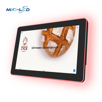 Tablette Android, 4G LTE, 5 pièces, outil de signalisation numérique, montage mural, 10 pouces, éclairage Led, avec Rfid / Nfc