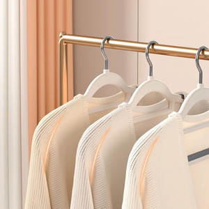 Clothes Hanger Non Slip Anti Shoulder Double Position Wet Dry Use Rectangle Hook Type Clothing Organizer Coat Hanger - Product Image 3