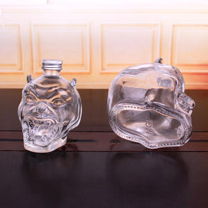 Botella de Vidrio para <span class=keywords><strong>Vino</strong></span>/Vodka con Cabeza de <span class=keywords><strong>Diablo</strong></span> y Tapa Metálica de Rosca, 250 ml, 680 ml - Product Image 4