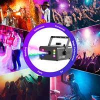 Machine à fumée 1500W RGB 6 LED avec télécommande pour DJ Disco Party Nightclub Noël Effet de scène Machine à fumée