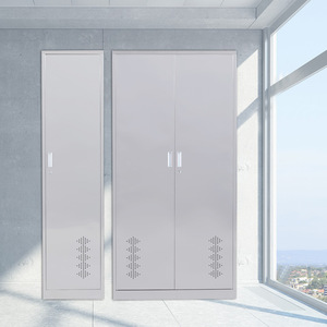 Gabinete de Almacenamiento de Acero Inoxidable Xinlongfei de Doble Puerta y 2 Niveles con Cajón para Oficina y Cocina, Personalizable - Product Image 3