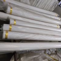 Tissu Popeline Blanc en Dacron 205 Fils TC 80% Polyester 20% Coton 45*45 133*72 205th 115gsm en Rouleau pour Chemises et Uniformes