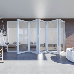 Porte verticale panoramique la plus efficace moderne rétractable insonorisée nouvelle construction résidentielle extérieure hôtel villa - Product Image 4