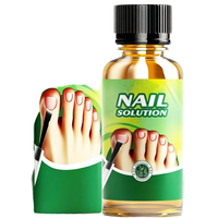 Solution réparatrice apaisante et nourrissante pour les ongles des orteils à base d'extraits végétaux naturels, avec une durée de conservation de 3 ans, 30 ml