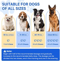 ODM/OEM Marque Privée Friandises Tendres Anti-Puces et Tiques pour Chiens, Huile de Poisson, Vitamines, Levure de Bière, Minéraux, Soutien Immunitaire, Santé Articulaire