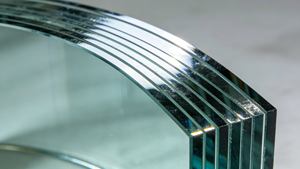 Vidrio Templado Curvo, Precio de Fábrica, Mampara de Vidrio Curvo, Cortina de Vidrio Transparente <span class=keywords><strong>para</strong></span> Supermercado - Product Image 4