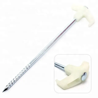 56842 # Glow in the Dark Steel Rock Tent Stake Clou Vis Tente Pegs pour les activités de plein air et le camping