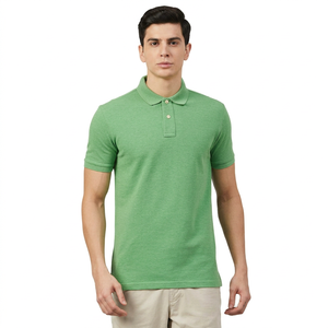Polos homme 100% coton, manches courtes, polos de golf simples, polos personnalisés unis, vente en gros - Product Image 1