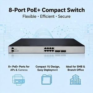 High-Performance 8 Ports <b>PoE</b> <b>Switch</b> Gigabit Managed <b>Switch</b> for Enterprise Campus Networks SR3100-8PE1G High-Performance Gigabit - Product Image 5