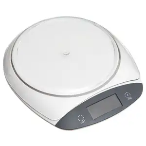 5kg 1g Hot Selling Food Scale 5kg Plastic Panel Digital Weighing Smart Kitchen Scale for Cooking Baking