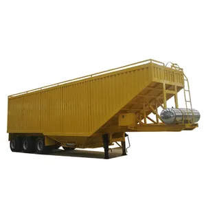 Transportador de grano de China, transporte de carga pesada, Semi remolque, remolque de grano
