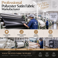 Tissu satiné en polyester de qualité supérieure, tissage cinq fils, finition lisse et brillante, pour abayas, robes et mode modeste de luxe