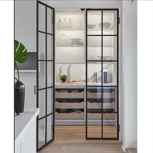 High Quality Iron Glass Wall Popular Glass House Models for Iron Glass Window And Door