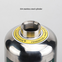 Sistema de CO2 para Acuario con Difusor Acrílico y Reactor de Cilindro de Acero Inoxidable de 2.4L, Ecológico, Certificado CE ROHS