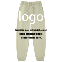 Pantalon de survêtement ample en molleton bouclette avec cordon de serrage, idéal pour le sport, la course et les activités de plein air, un essentiel unisexe pour hommes et femmes.