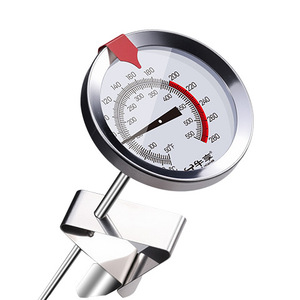 Termómetro de cocina de acero inoxidable bimetálico de 10 a 290 grados Celsius, medidor de temperatura de aceite para cocinar - Product Image 1