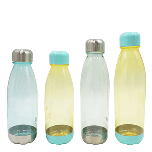 all season popular sport drink water bottle plastic bottle with stainless steel lid
