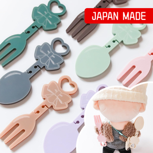 Miniatura de tenedor y cuchara para café, postre, fiesta de té, accesorios acrílicos para fotos de muñecos de peluche. - Product Image 1