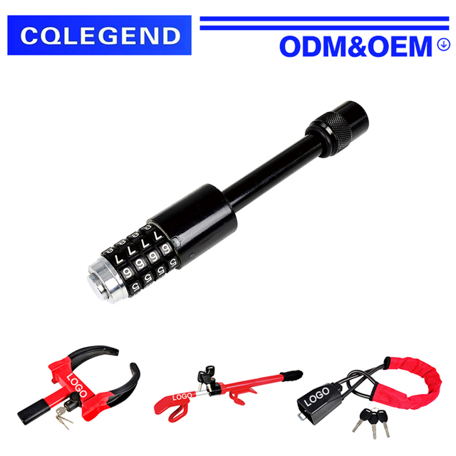 Manufacturers Selling Lock Trailer Hook Lock Dumbbell Black Car Latch Trailer with 2 Keys Self-locking Car Trailer Hook Lock