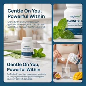 Suplemento de Magnesio en Polvo de Marca Privada, 350 mg, Mezcla de Glicinato, Gluconato y Taurato, Sin GMO, Mezcla <span class=keywords><strong>para</strong></span> Bebida <span class=keywords><strong>que</strong></span> Favorece el Sueño <span class=keywords><strong>para</strong></span> Adultos - Product Image 3