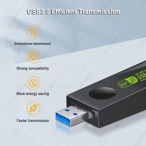 Adaptateur Réseau Sans Fil USB 3.0 Haute Vitesse FJGEAR 1300 Mbps Double Bande 2.4G 5GHz pour Ordinateur de Bureau et Ordinateur Portable - Product Image 4