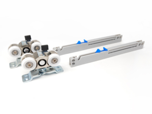 Mềm đóng cửa kẽm + Brass dưới đường sắt ngăn kéo phía dưới cài đặt không khung Kính thiên văn đường sắt đẩy mở trượt đường sắt bánh xe - Product Image 5