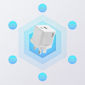 Cargador rápido Pd45w Gan tipo <span class=keywords><strong>C</strong></span> + usb, teléfono móvil <span class=keywords><strong>a</strong></span> prueba de fuego, doble puerto - Product Image 6