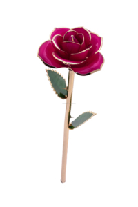 Rose dorée plaquée or 24 carats, rose éternelle véritable, rose dorée artisanale, fleur de rose dorée 24 carats pour un cadeau de la Saint-Valentin - Product Image 4