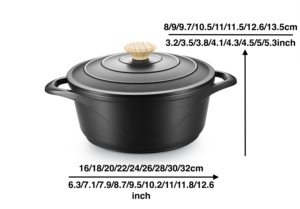 Recién llegado, juegos de ollas y sartenes para el hogar, juego de utensilios de cocina de aluminio con revestimiento antiadherente - Product Image 4