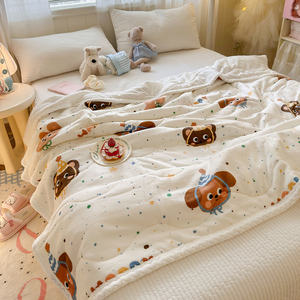 High Gram Weight Lamb Fleece Printed Eco-Friendly 100% Polyester Knitted Pattern New <strong>Single</strong> Nap Cover Spread Throws - Product Image 1