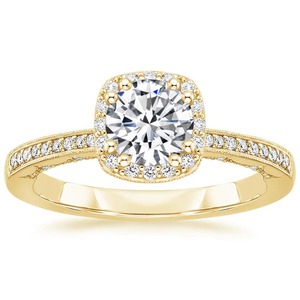 Magnifique bague de mariée en or pour femme, pierre scintillante, fiançailles, mariage, anniversaire, bijoux de mode - Product Image 3