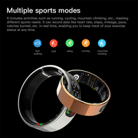 Vente en gros d'usine - Bague connectée avec écran tactile LED, suivi de la santé sportive, surveillance de la fréquence cardiaque et de l'oxygène sanguin, contrôlée par application