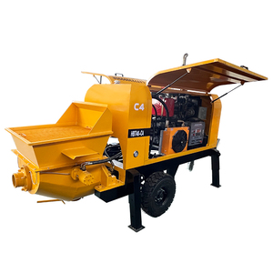 Pompa Mixer beton portabel elektrik Mini, untuk bangunan kecil menggunakan kondisi 20m pengangkut vertikal jarak kekuatan Diesel - Product Image 6