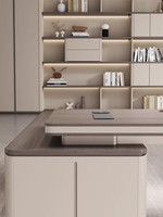 Escritorio Ejecutivo Moderno Convertible, Mesa Ajustable en Altura, Superficie de PVC, Muebles de Oficina Comerciales con Diseño Minimalista