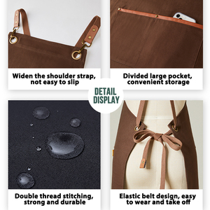 2023 Hot Bán thời trang Tạp dề giá rẻ bán buôn đầu bếp Tạp dề Tạp dề cho nhà bếp, công ty tùy chỉnh logo tạp dề, Chất lượng cao Tạp dề tạp dề - Product Image 2