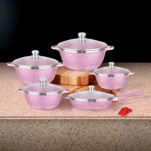 Juego de Ollas de Cocina de Aluminio Antiadherente de 12 Piezas, Juego de Ollas de Alta Calidad, Olla <span class=keywords><strong>para</strong></span> Sopa Antiadherente - Product Image 1