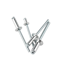Rivets à tête plate ronde en acier inoxydable zingué, à noyau ouvert, certifiés ISO15977 pour l'assemblage de quincaillerie