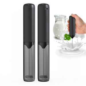 Espumador de <span class=keywords><strong>Leche</strong></span> Portátil Sanitario con Tapa de Almacenamiento Ventilada, Batidor de Café Manual Tipo-C, Varilla Eléctrica Silenciosa para Espumar <span class=keywords><strong>Leche</strong></span> para Viajes - Product Image 1