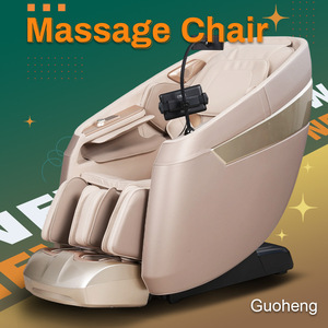 Fauteuil de massage à gravité zéro beige noir avec 30 airbags, rouleaux de massage des pieds, pour usage domestique - Product Image 4