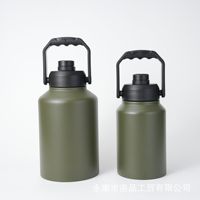 Vaso Térmico de Gran Capacidad con Asa, de Acero Inoxidable 304, Doble Pared, Aislado, Mate, Jumbo, para Exteriores, Sellado al Vacío, MOQ Bajo