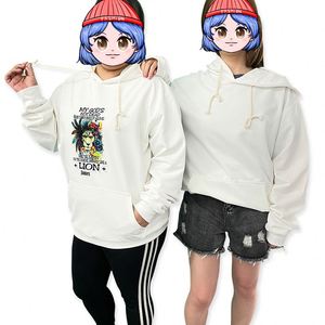 Sweat-shirt à capuche oversize athlétique lavable en machine, vierge pour sublimation, 100% polyester, style rétro vintage - Product Image 1