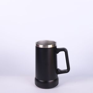 Mug de voyage et chopes à bière personnalisés en acier inoxydable avec poignée – Cadeaux amusants et personnalisés pour hommes, pour anniversaire et Noël - Product Image 4