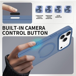 Senyork anti fingerprint frosted matte magnetic phone <b>case</b> for <b>iPhone</b> 17 promax 16 15 14 13 hard PC protect back cover - Product Image 3