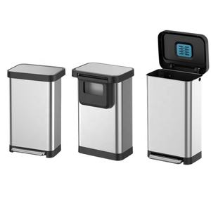 حاوية قمامة مخصصة 50 لتر من الفولاذ المقاوم للصدأ في الأماكن المغلقة - Product Image 1