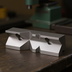 Jeu de mâchoires en V pour étau modulaire, 1 paire, en acier usiné de précision, pièces de rechange pour étau d'établi - Product Image 3