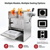 Machine de scellage manuelle pour barquettes alimentaires, machine d'emballage pour barquettes alimentaires