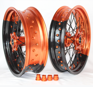 Tianjin Feiling motocicleta 17 pulgadas bicolor Supermoto ruedas para CRF 250 450 - Product Image 2