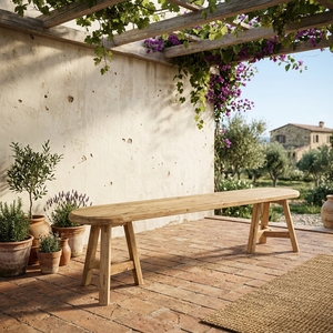 La banc d'extérieur Arnaud présente une finition élégante, idéale pour une assise confortable et stylée dans le jardin. - Product Image 5